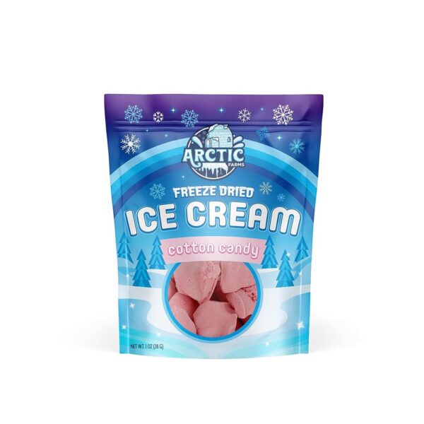Arctic Farms Freeze Dried Ice Cream that Does Not Melt (Cotton Candy - Pink)
