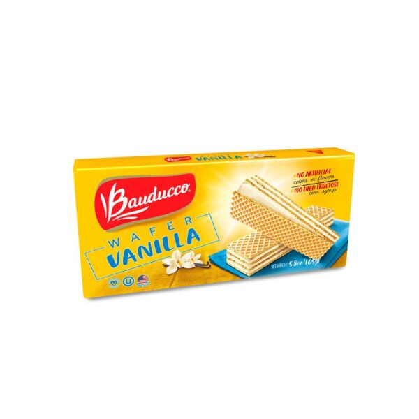 Bauducco Vanilla Wafers - Crispy Wafer Cookies With 3 Delicious, Indulgent, Decadent Layers of Vanill
