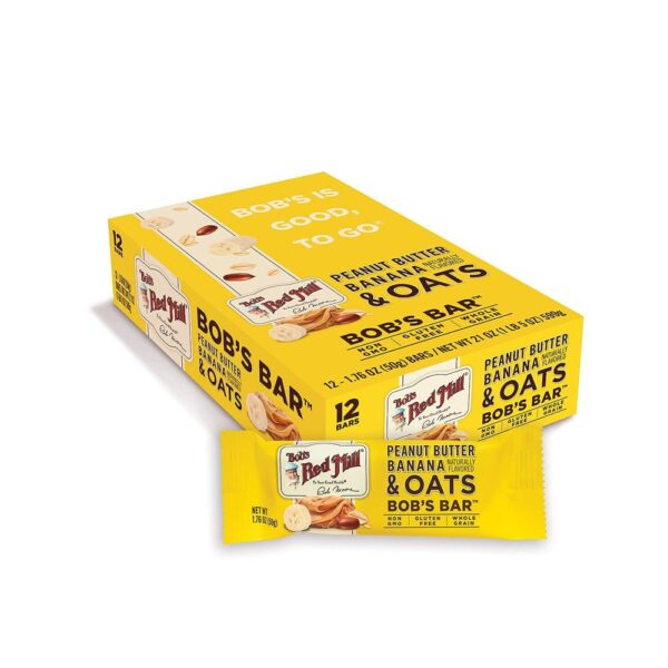 Bob's Red Mill Peanut Butter Banana and Oats Bob's Bar (Case of 12)