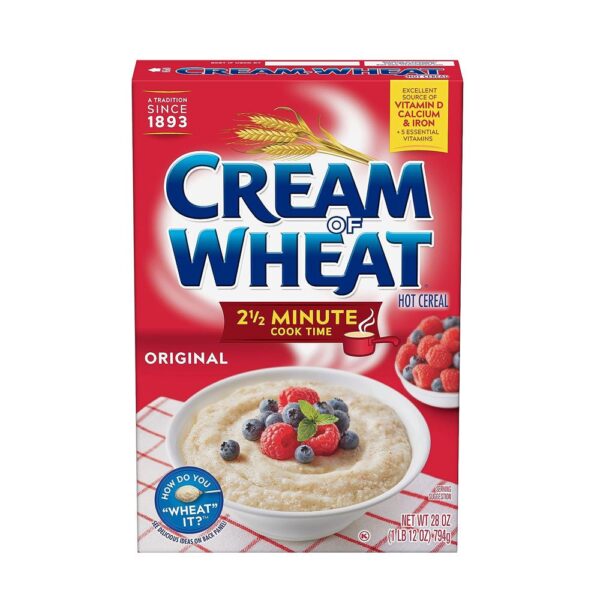 Cream of Wheat Stove Top Hot Cereal, Original, 2 1/2 Minute Cook Time