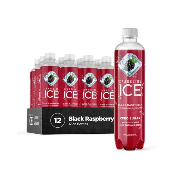 Sparkling ICE, Black Raspberry Sparkling Water, Zero Sugar Flavored Water