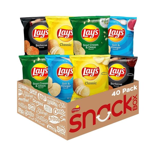 Lay's Potato Chip Variety Pack, 1 Ounce (Pack of 40)