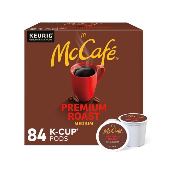 McCafe Premium Medium Roast K-Cup Coffee Pods, Premium Roast, 84 Count