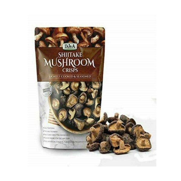 DJ&A Shiitake Mushroom Crisps - Lightly Cooked and Seasoned