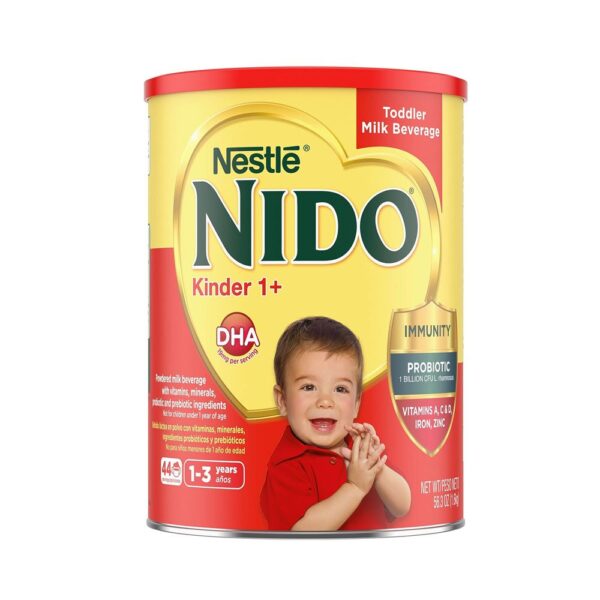 NIDO Kinder 1+ Toddler Powdered Milk – 56.3 Oz (3.52 LB)