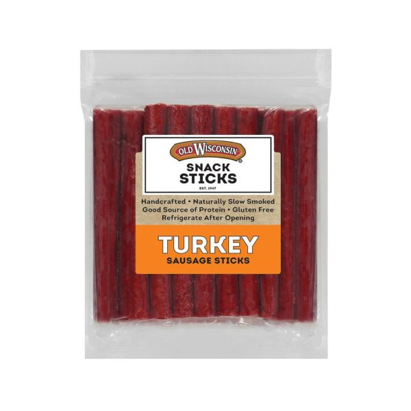 Old Wisconsin Turkey Sausage Snack Sticks, Naturally Smoked