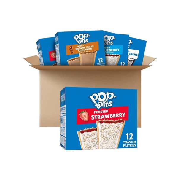 Pop-Tarts Toaster Pastries, Breakfast Foods,(5 Boxes, 60 Pop-Tarts)