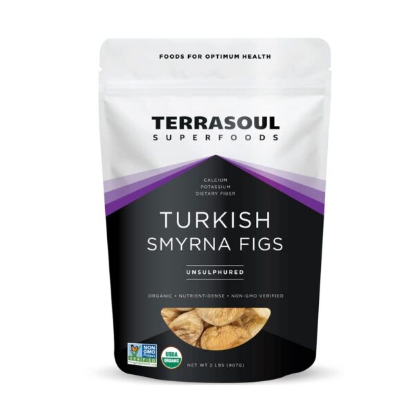 Terrasoul Superfoods Organic Smyrna Turkish Figs, 2 Lbs - No Added Sugar