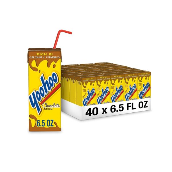 Yoo-hoo Chocolate Drink, 6.5 fl oz boxes, 10 count (Pack of 4)